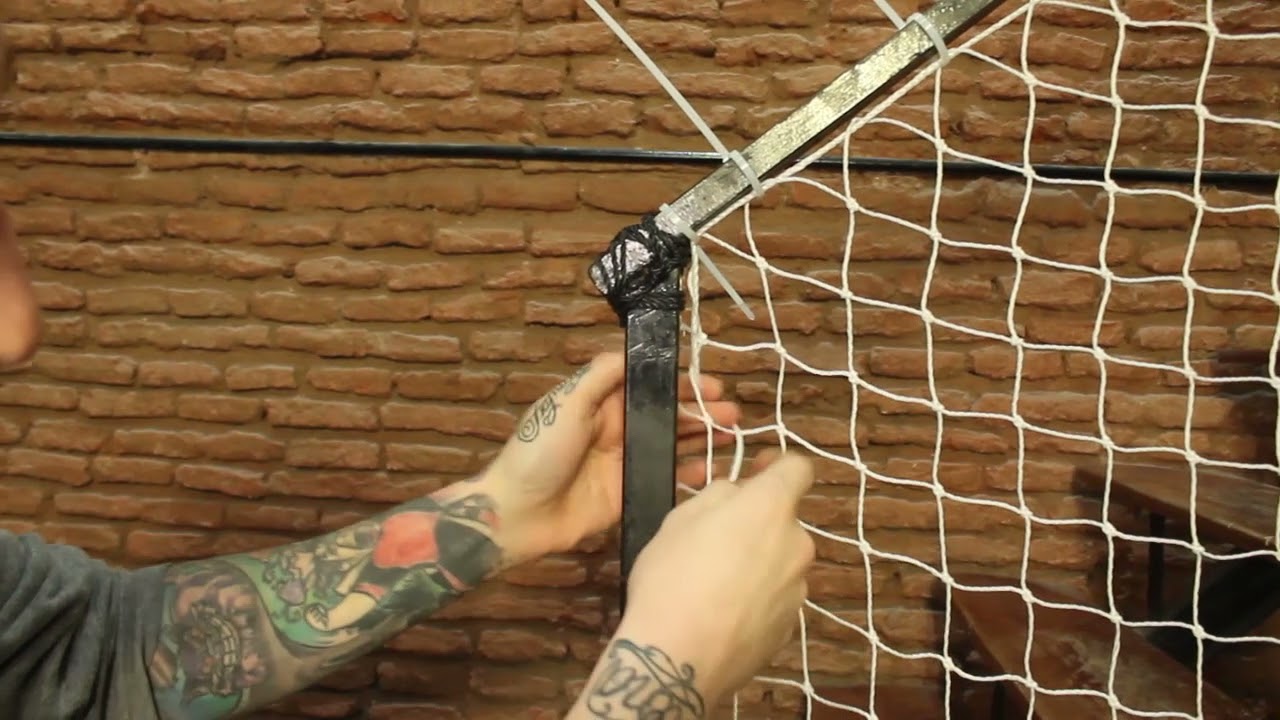 Como colocar una red de proteccion en una baranda de escalera Tutorial