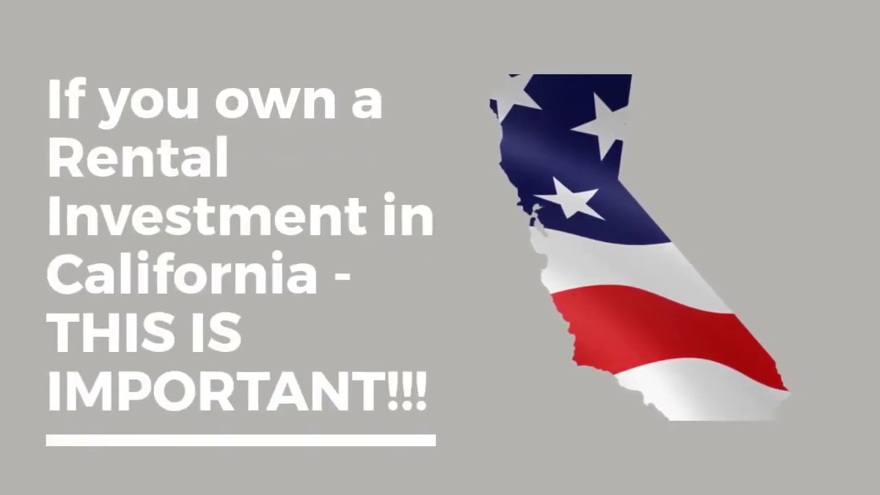 California Rent Cap Law - You must provide notice of exemption - or you're not exempt!