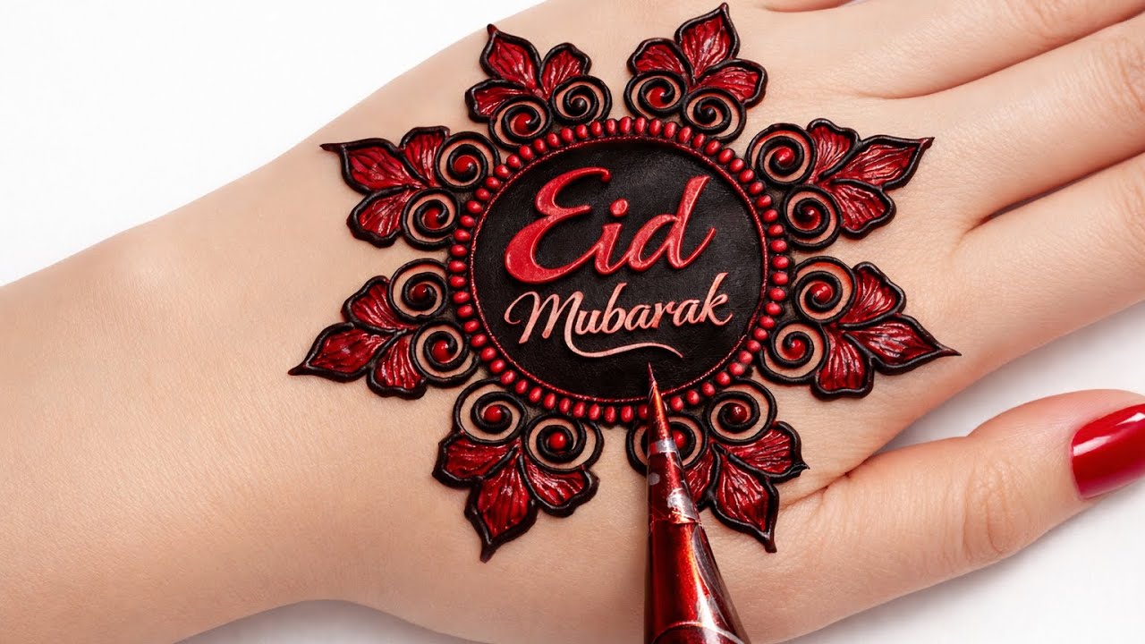 Latest Back Hand Mehendi Design for Eid 🌙 Easy & Stylish Mehndi Tutorial