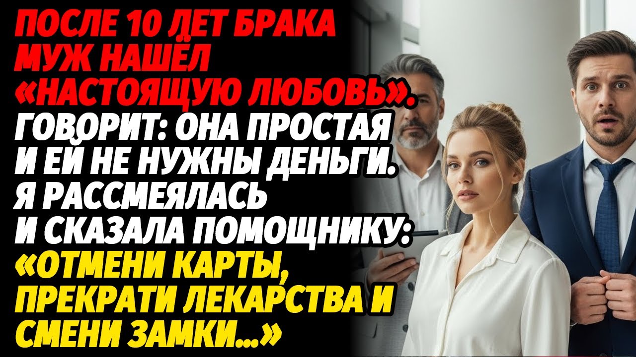 После 10 лет брака муж нашёл настоящую любовь и подал на развод. Я рассмеялась…
