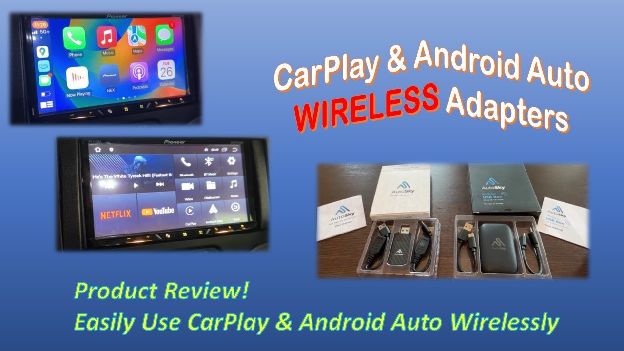 Обзор адаптеров AutoSky Wireless CarPlay — отлично работает с моей магнитолой, установленной на в...