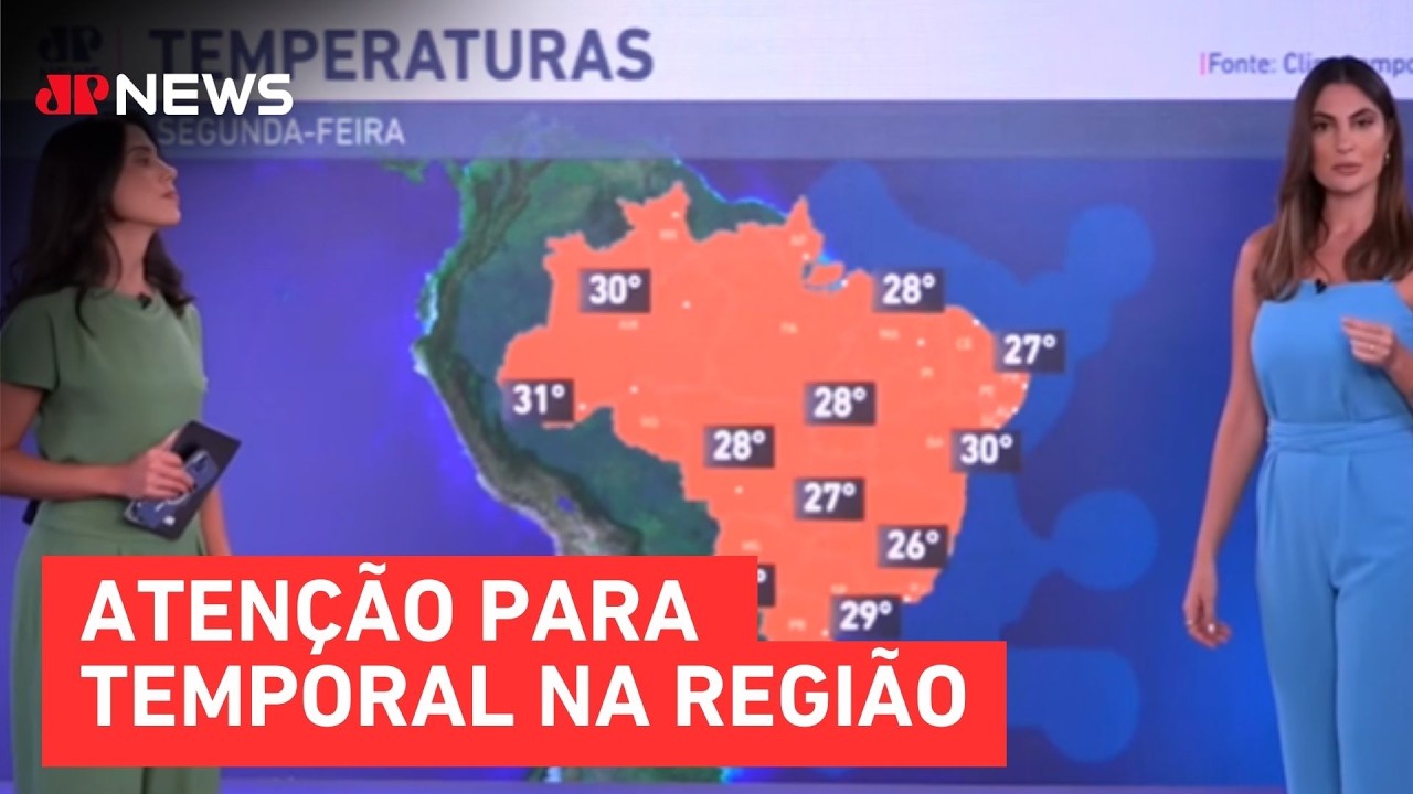 Previsão do Tempo: Calor atinge Sul e Sudeste nesta segunda (16)