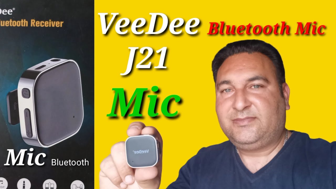 Vee Dee j21 Wireless Bluetooth Mic Unboxing And Review ! Wireless Mic For YouTube Video! #veedeej21