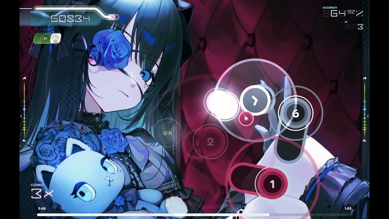 osu!- Aishite 3.69 stars done with 8 try by noob