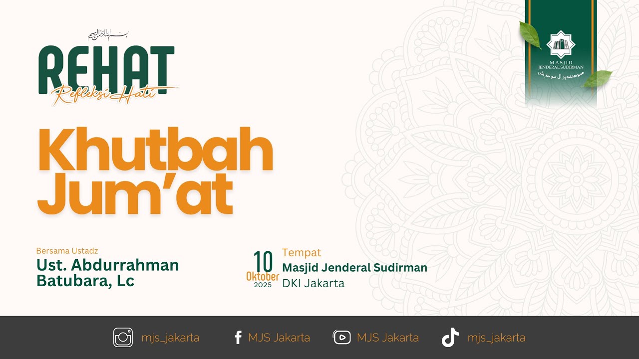 REHAT- TBA || Ust. Abdurrahman Batubara, Lc