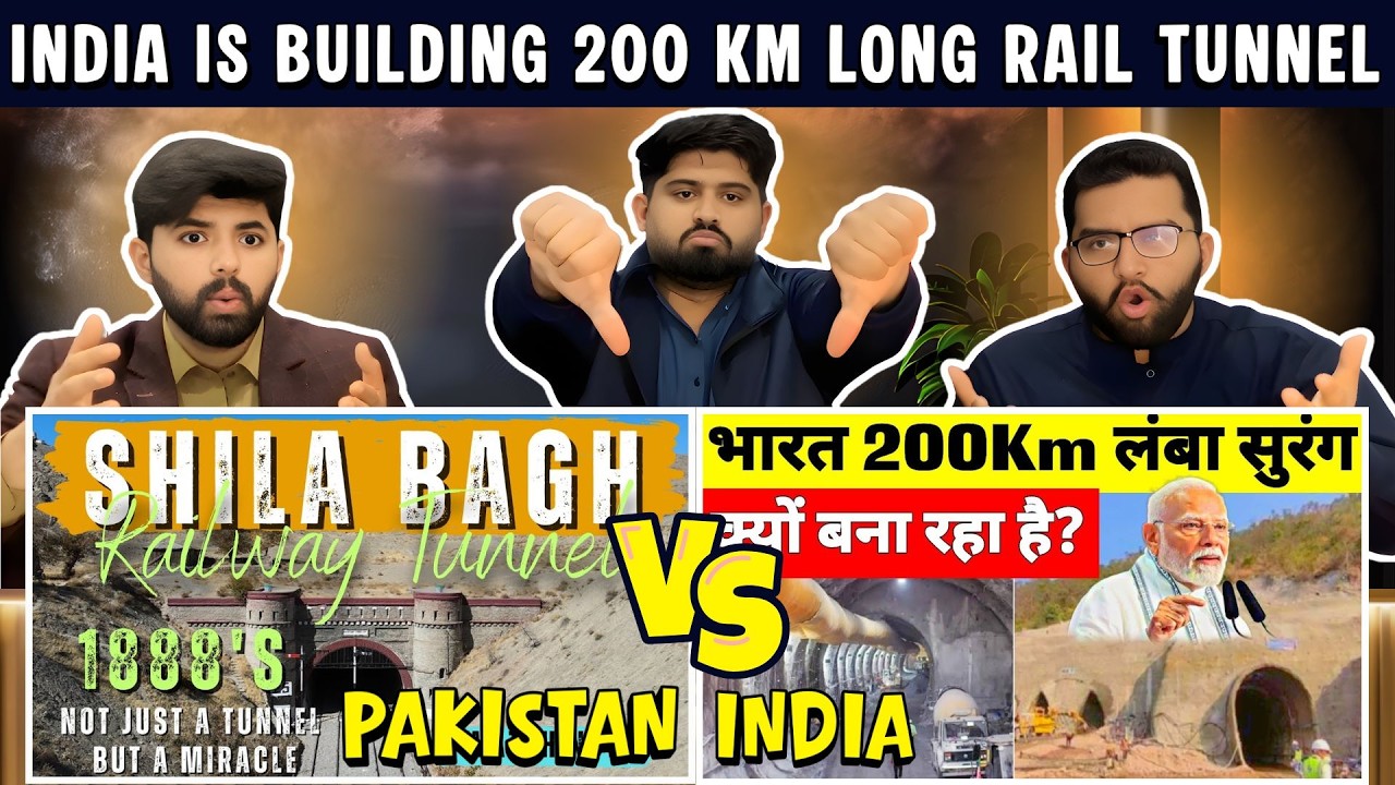 Pakistani Reaction on Long Railway Tunnel india vs pakistan Comparison🔥