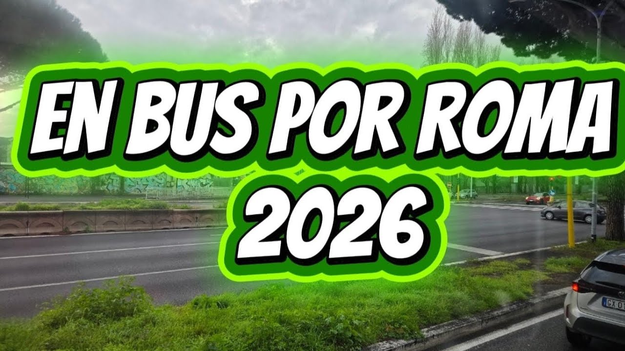 Lo que ves viajando en bus por Roma 😍🇮🇹
