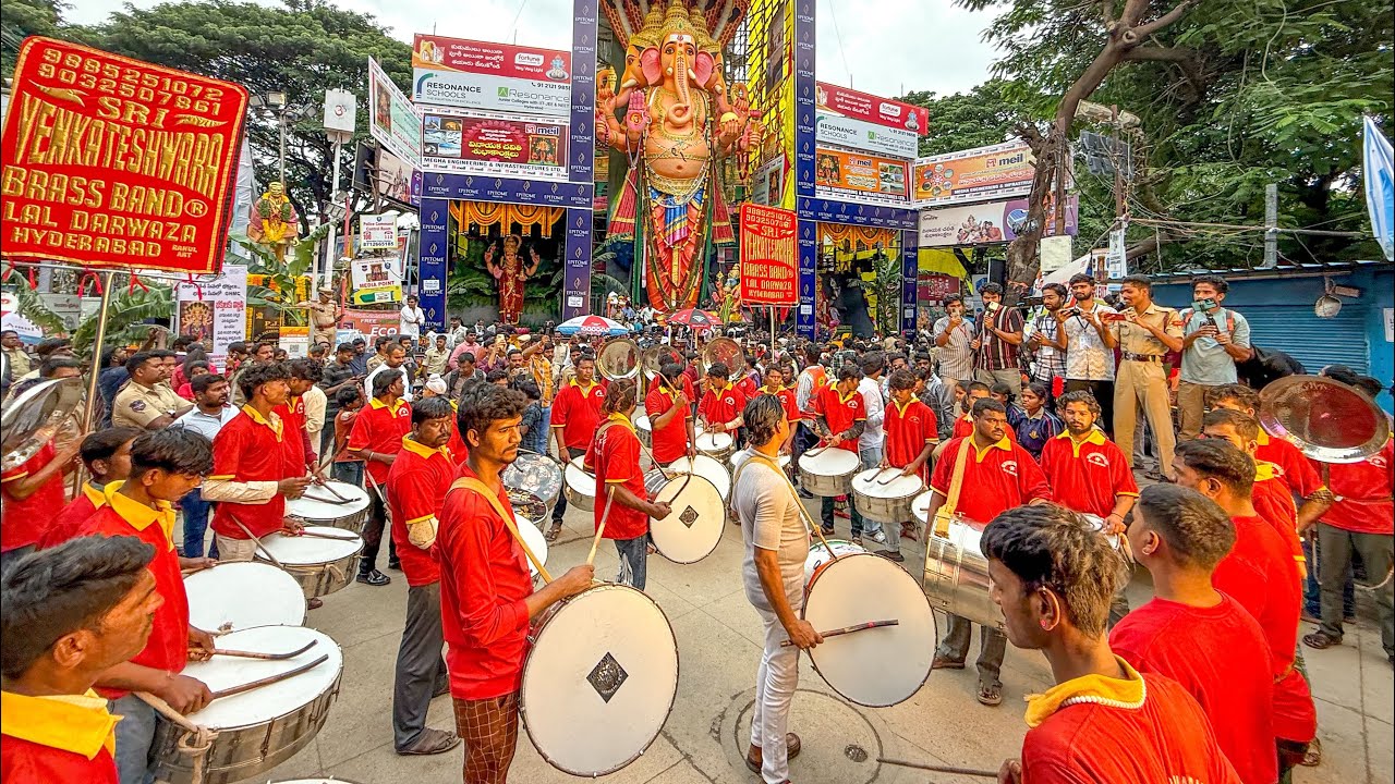 Khairatabad Ganesh 2025 | Sri Venkateshwara Band Performance at Khairatabad Ganesh | Khairatabad