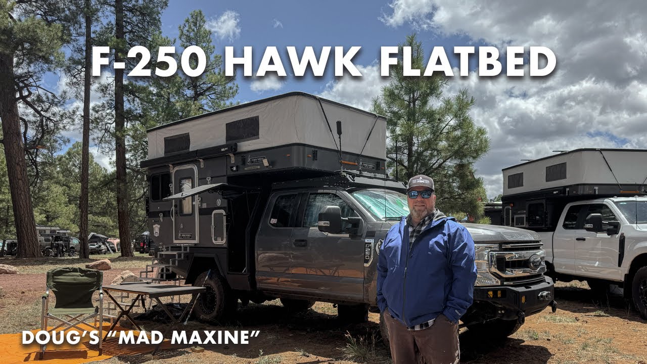 Meet "Mad Maxine" | F250 with Bowen Flatbed & Hawk Four Wheel Camper