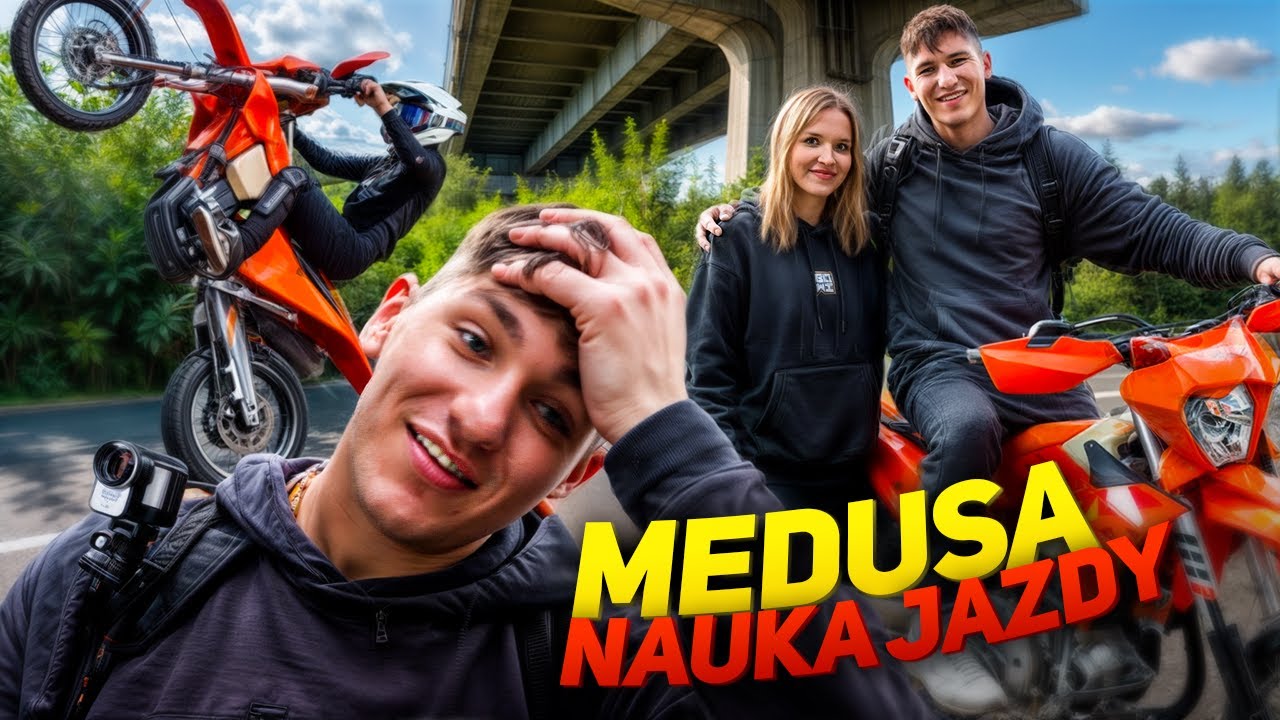 NAJWIĘKSZY DONATE MEDUSY | UCZĘ GO JEŹDZIĆ NA MOTOCYKLU