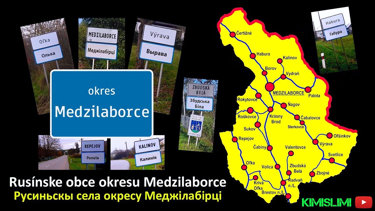 Rusínske obce okresu Medzilaborce