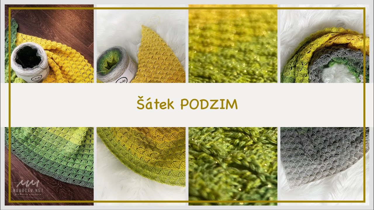 Šátek PODZIM -  1.  díl, řady 1 - 4
