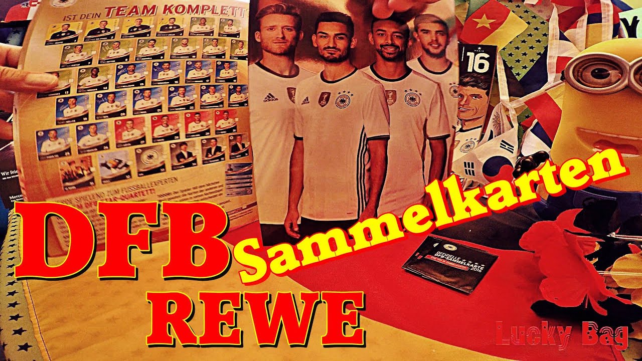 OFFIZIELLES DFB Sammelalbum 2016 REWE 4 SOCCER Sammelkarten Cards 4K STARS Sammeln new video DFB :)