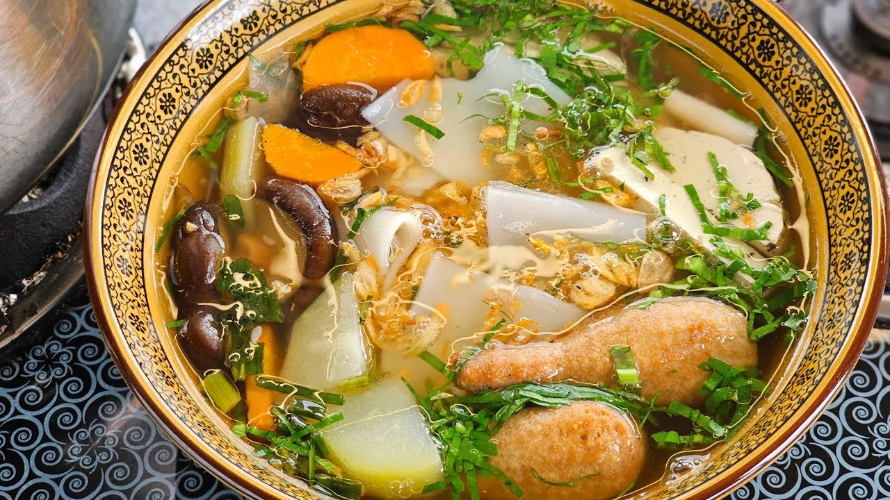 Ngon hơn SỢI HỦ TIẾU, Nấu Nước L&egrave;o chay kiểu n&agrave;y vừa ngon kh&ocirc;ng bị ng&aacute;n 