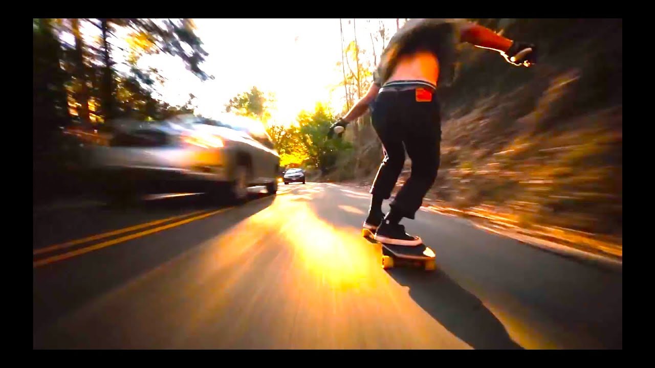 Extremely fast downhill longboarding by Bear Trucks!