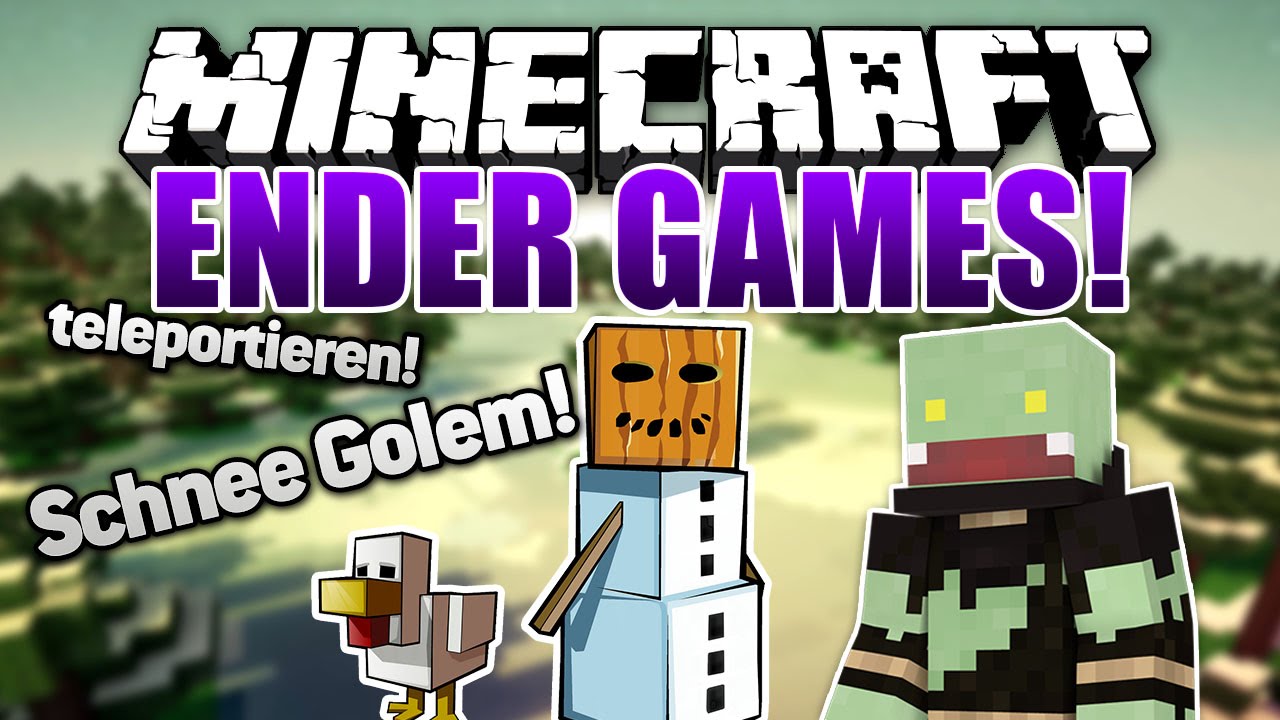 Immer TELEPORTIEREN!? Schnee Golem Kit - Minecraft ENDER GAMES SERIE #44 | ungespielt