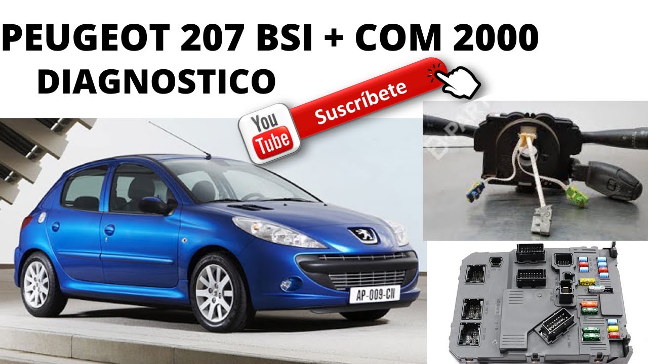 PEUGEOT 207 BSI + COM2000 NO FUNCIONAN LAS LUCES INTERMITENTES, Y CAMBIO DE LUZ