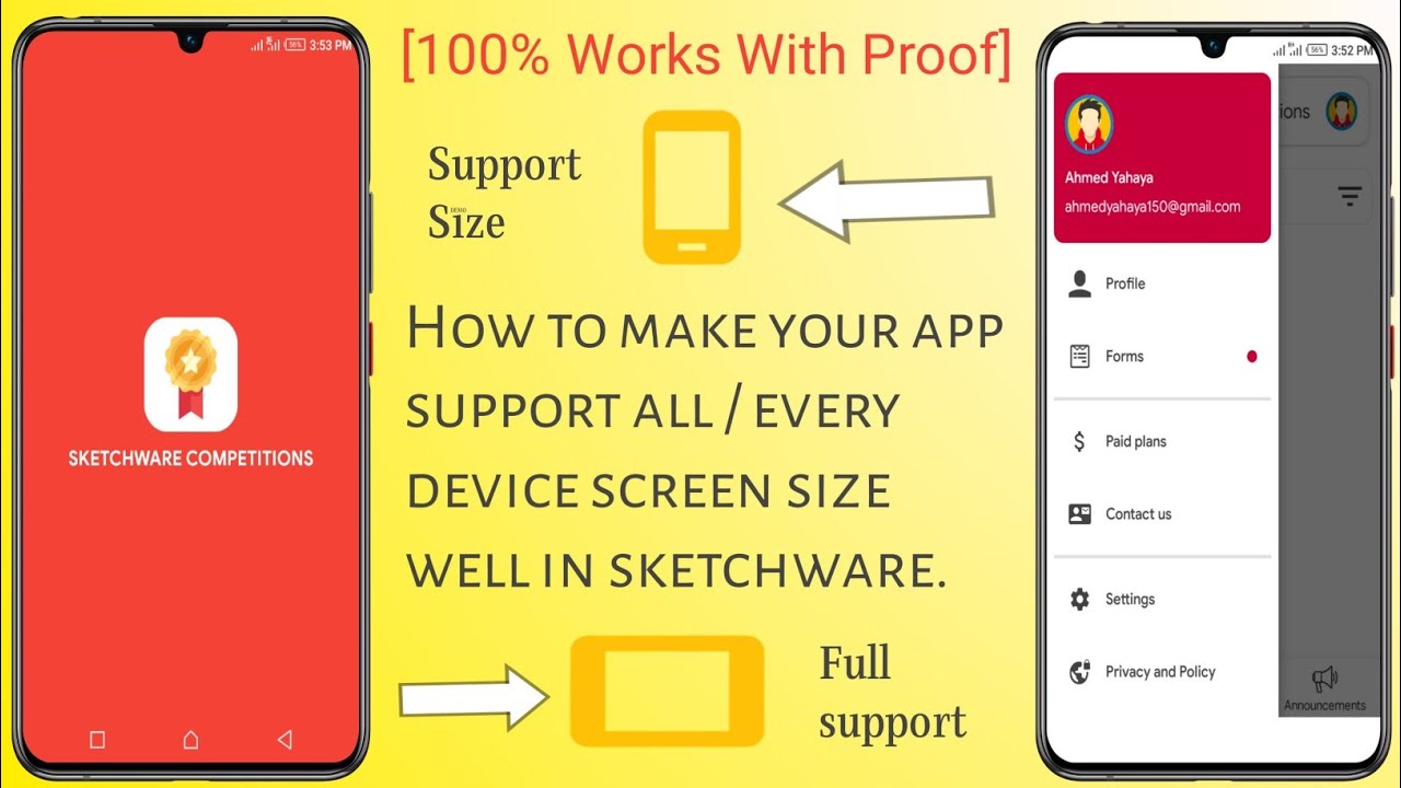 [100% Works] How to make your app support all / every device screen size well in sketchware.