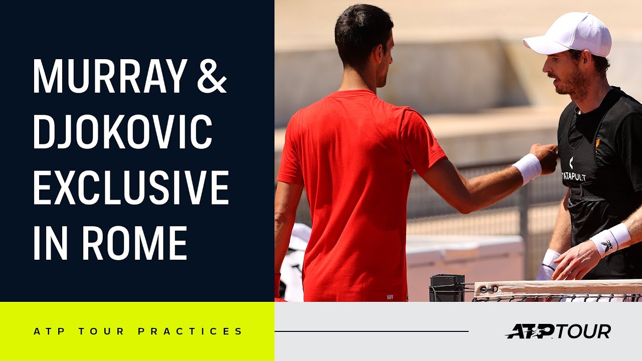 INTENSE Andy Murray & Novak Djokovic Rome Practice 4K