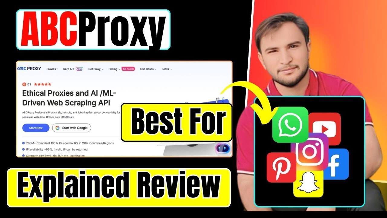 ABC Proxy Honest Review / Best Proxy for Facebook and youtube / Abc proxy serp api setup #Abcproxy