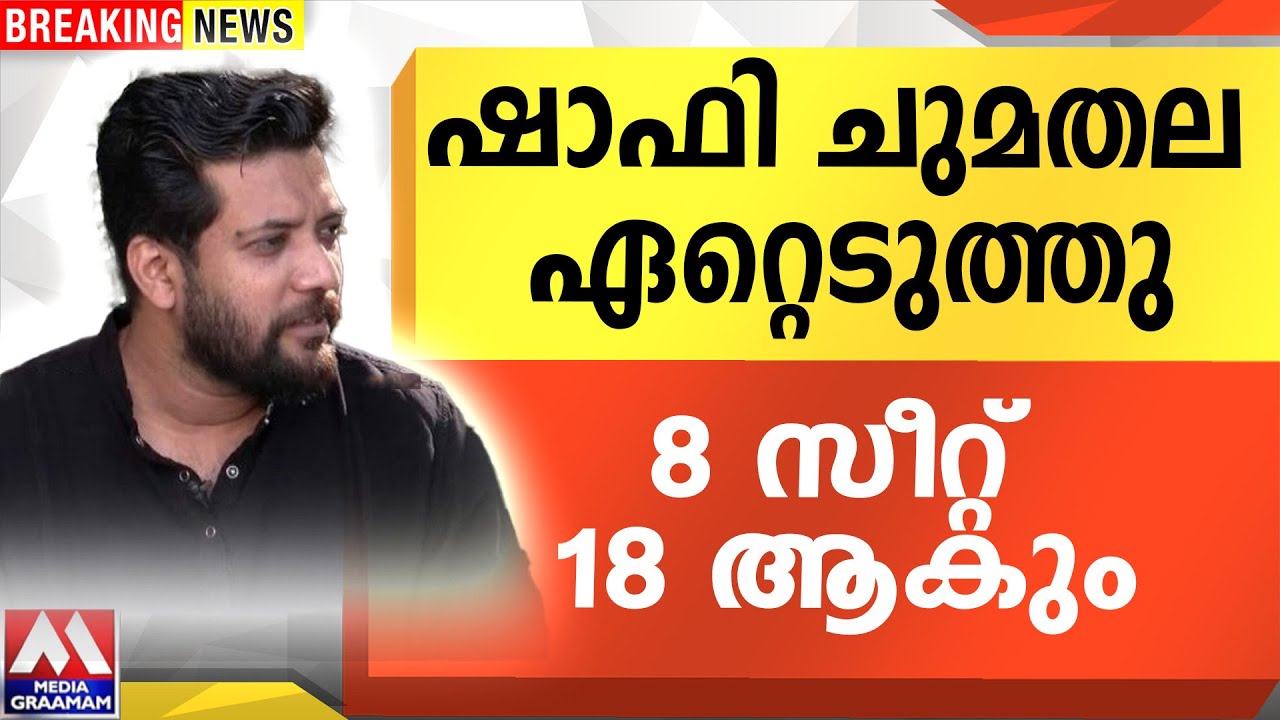 ഷാഫി ചുമതല  ഏറ്റെടുത്തു  | 8 സീറ്റ് 18 ആകും