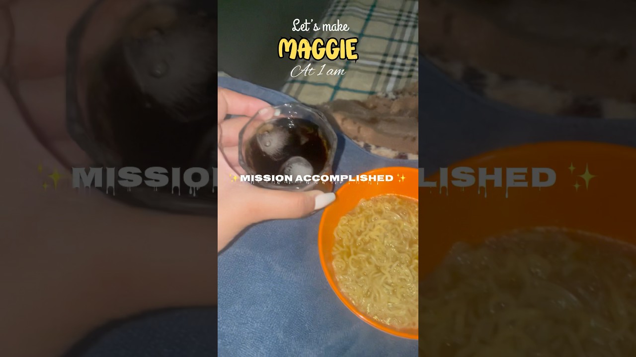 Making MAGGIE  at 1 AM👀 *gone wrong*😑❌#trending #shortvideo #viralvideo #maggie #maggirecipe