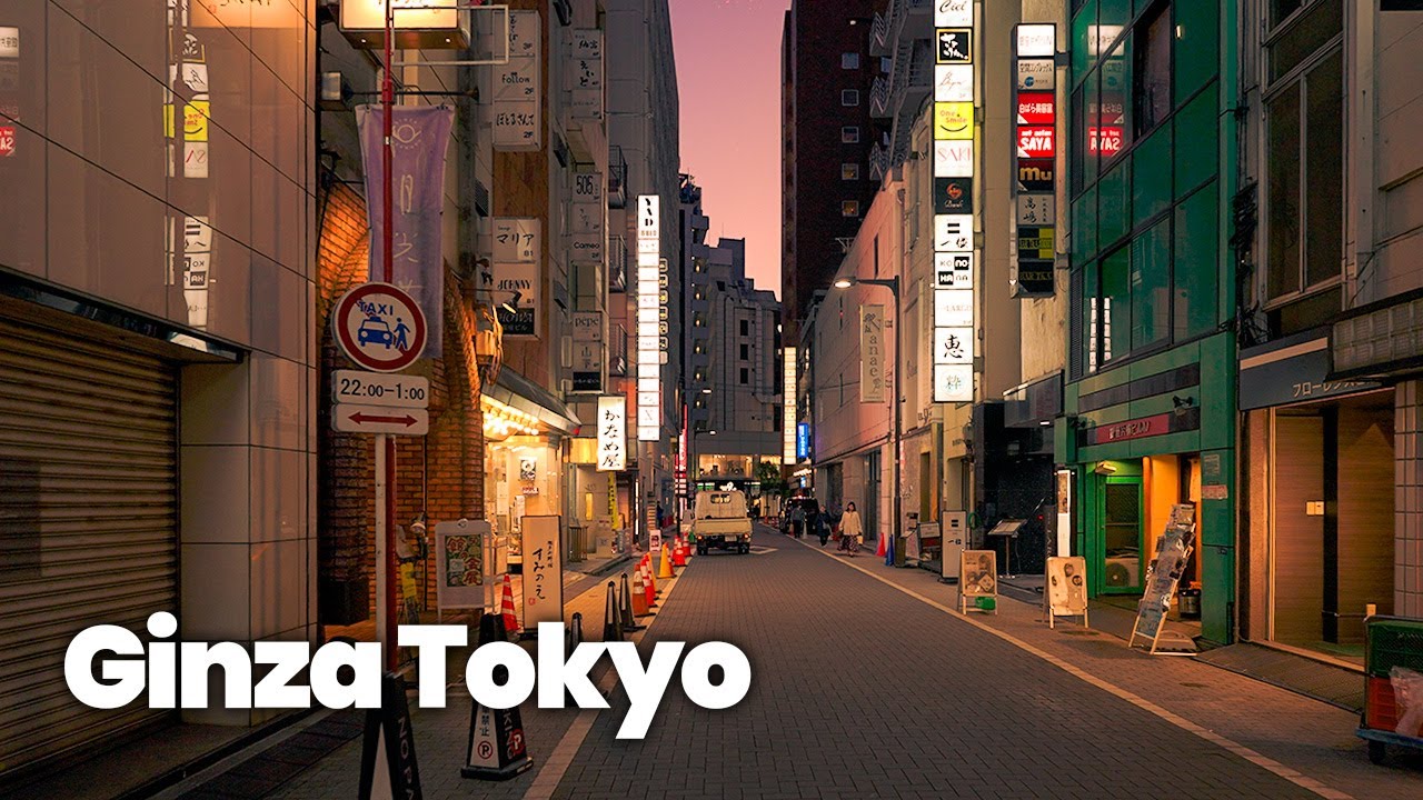 Tokyo Ginza Night Walk 4K HDR – Japan Winter Lights & City Vibes 🌙✨
