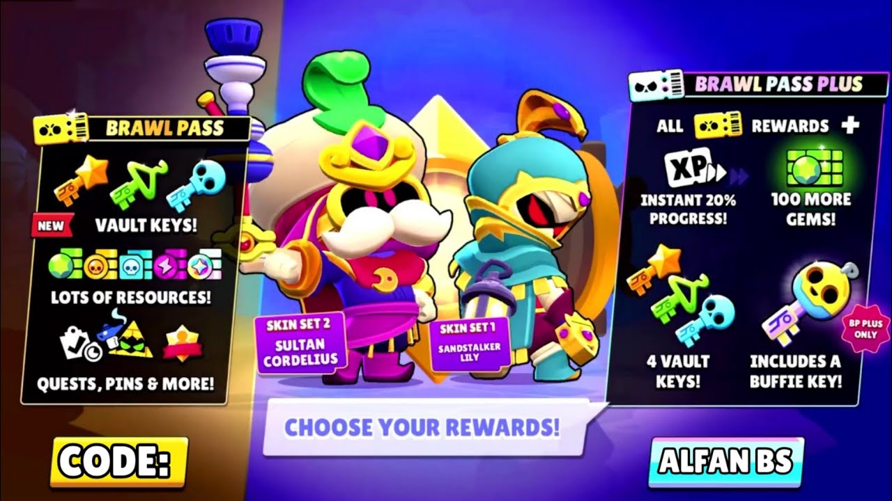 Brawl Stars | Season 48 Sand of Time Brawl Pass All Rewards...