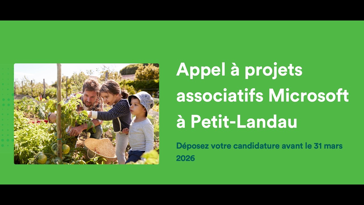 Webinaire d’information – Appel à projets associatifs Microsoft x ChangeX (Petit-Landau)