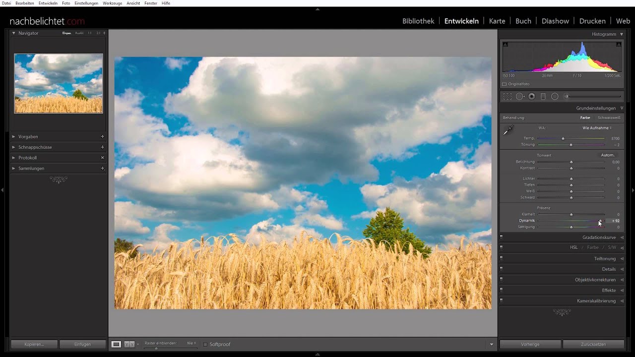 Methoden der Sättigung in Lightroom 5 & 6 / CC2015