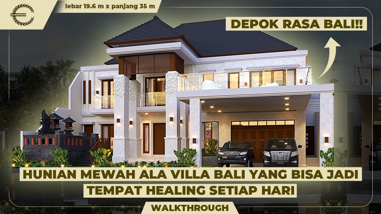 DEPOK RASA BALI! HUNIAN MEWAH ALA VILLA BALI YANG BISA JADI TEMPAT HEALING SETIAP HARI -JASA ARSITEK