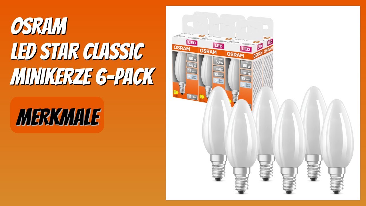 BEWERTUNG (2026): Osram LED Star Classic Minikerze 6-Pack. Infos