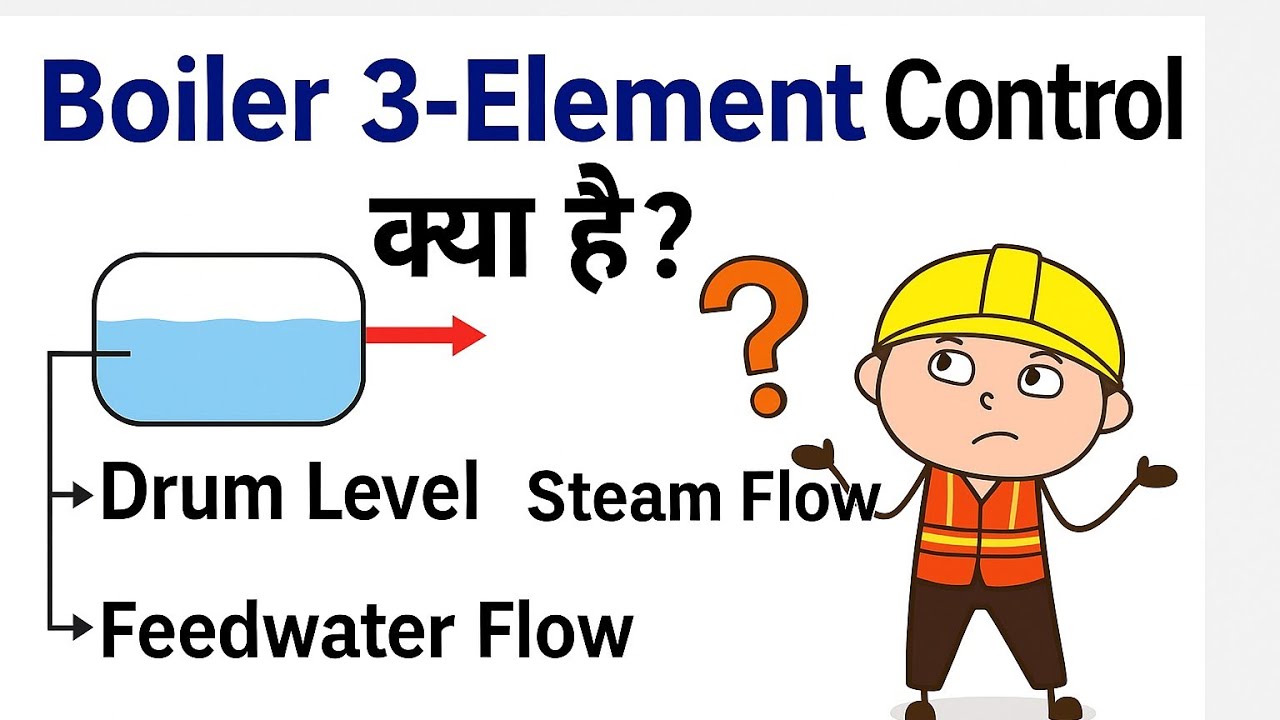 Boiler 3-Element Control System | Drum Level, Steam Flow, Feedwater Flow Explained