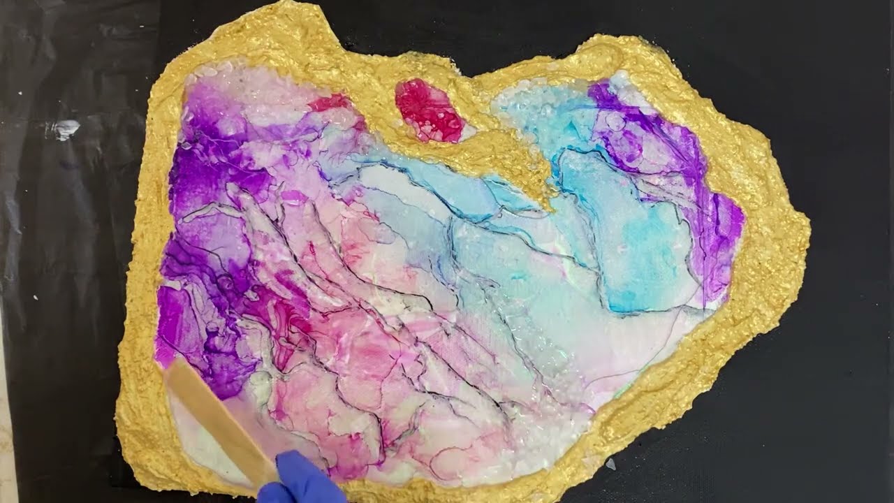 Opal Inspired Resin Art | Step by Step Process Video