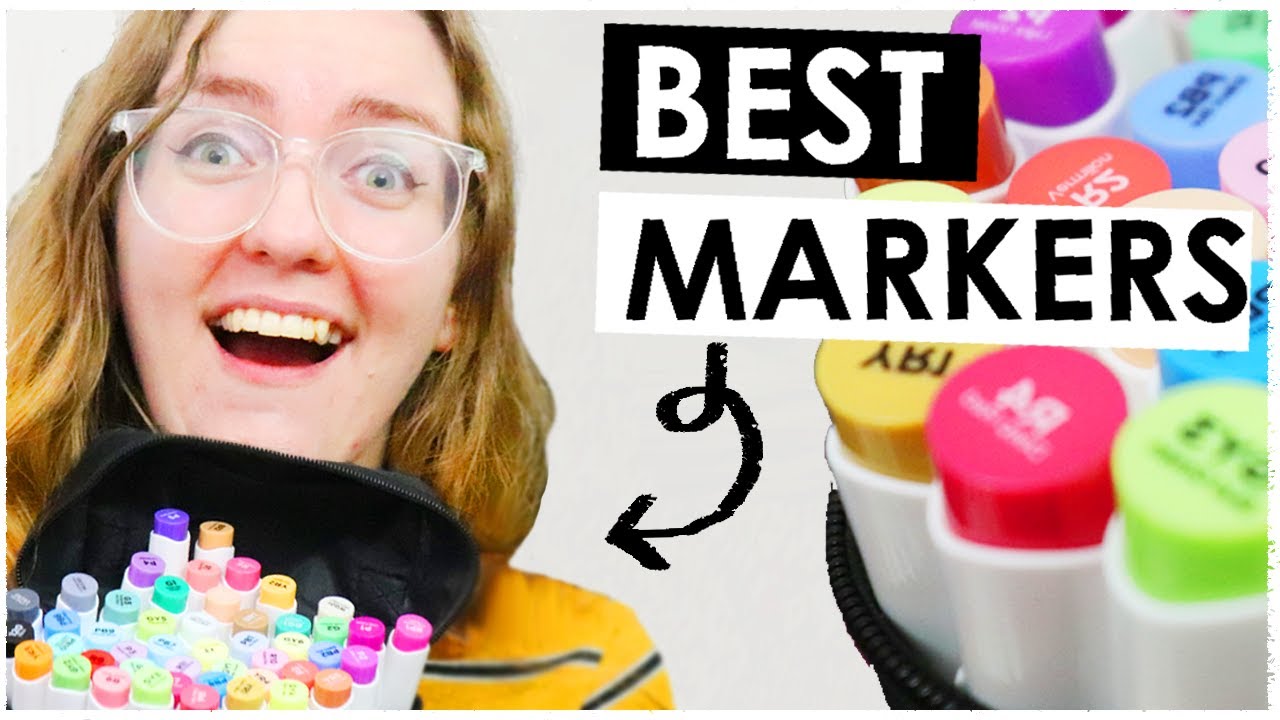 We Tried CHEAP Ohuhu Brush Markers.. 48 Markers In ONE set?!