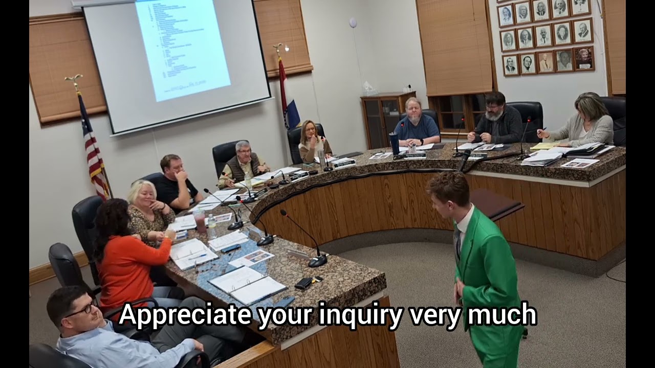 2-19-2026 City Council Meeting Monroe City MO 63456. Closed Captions 