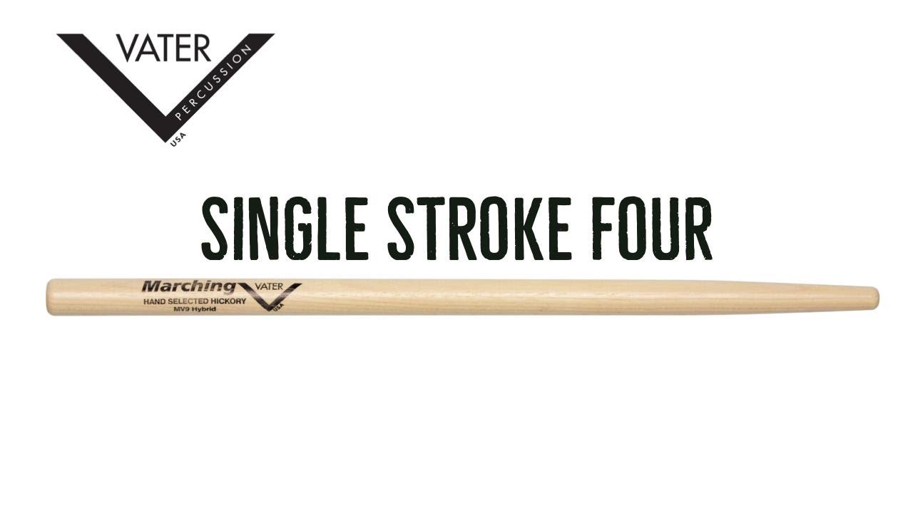 Rudiment Lesson Series -  Single Stroke Four - Vater Drumsticks