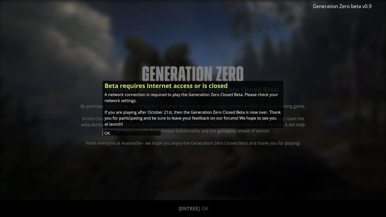 Generation Zero Beta Soundtrack
