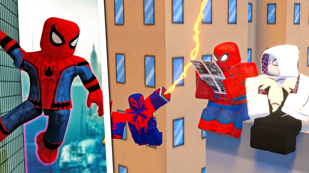 TESTEI OS MELHORES JOGOS DO HOMEM ARANHA NO ROBLOX