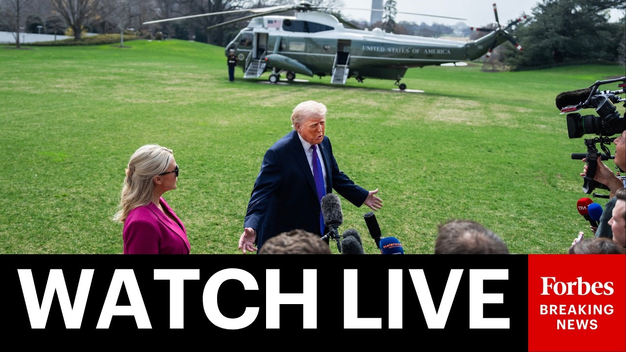 LIVE: President Trump Departs The White House En Route To Joint Base Andrews
