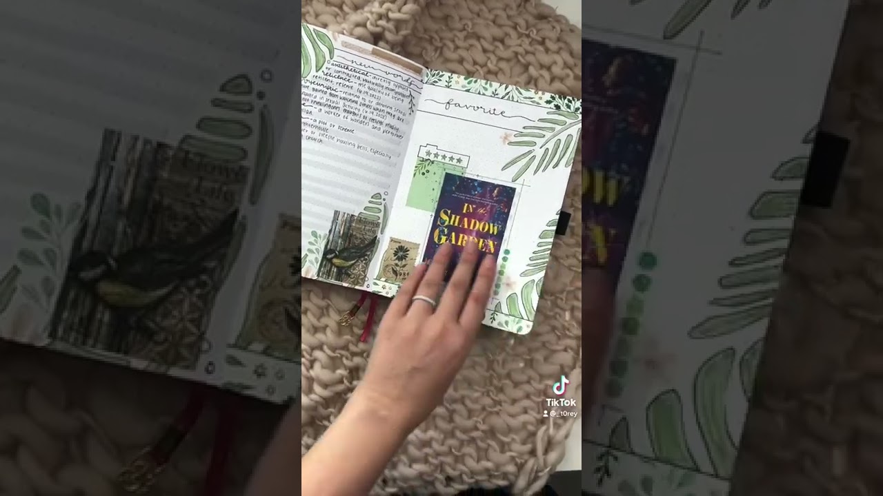 My completed reading BUJO spreads for June!