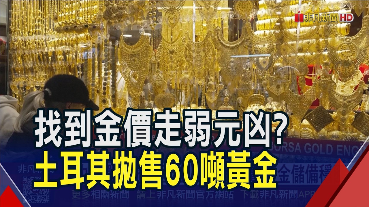 中東戰事拖累里拉 土耳其2周拋售60噸黃金穩匯 黃金避險抗通膨光環漸褪色 平價零售商股票也能助避險｜非凡財經新聞｜20260327