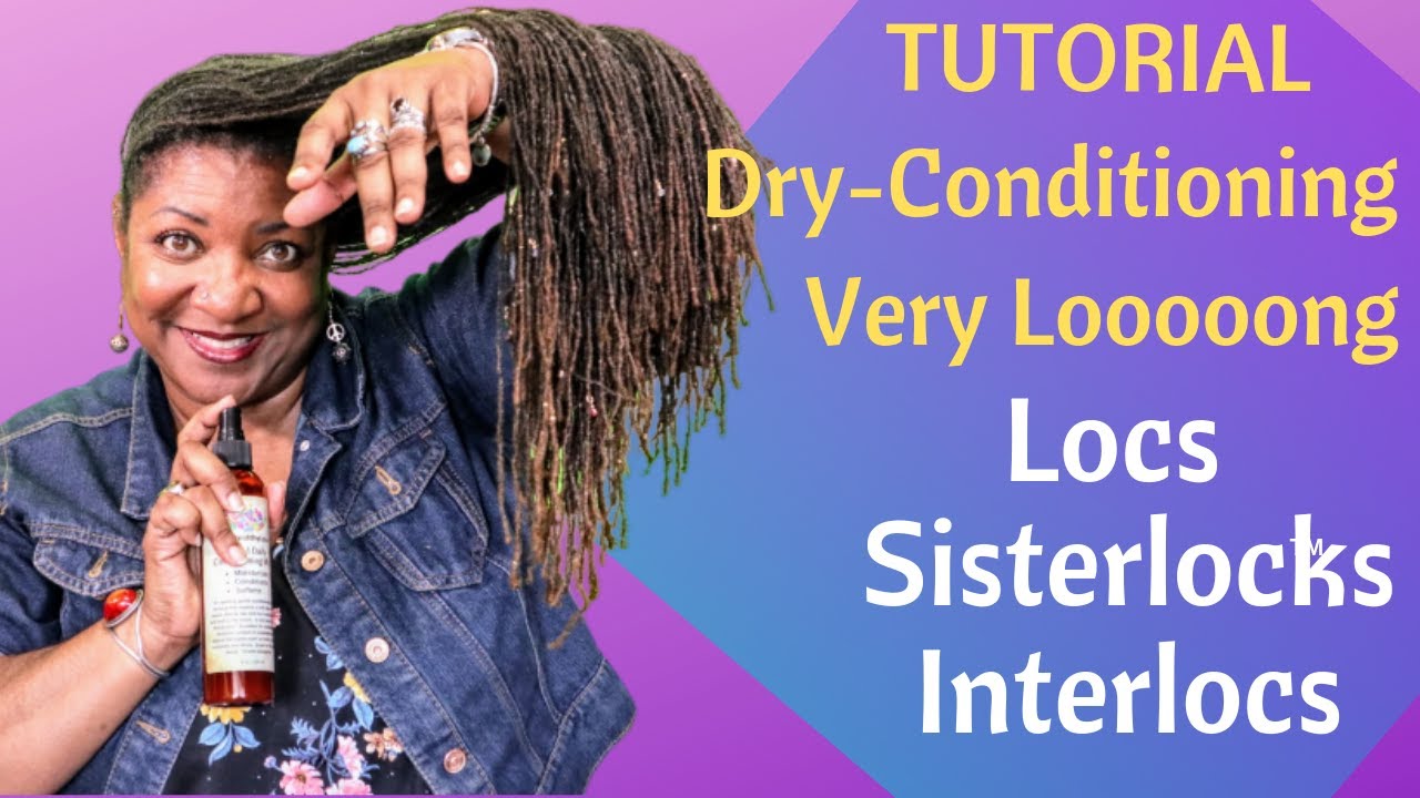 How To Dry-Condition Locs Sisterlocks and Interlocs Using The HealthyLocs System - Tutorial