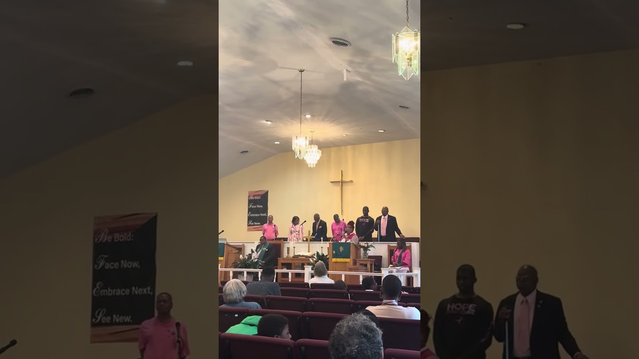 Andrea Hutcherson shines in a solo performance with the College Park CME Church Choir