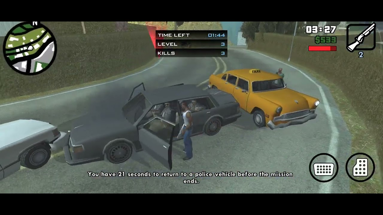 GTA San Andreas/police ki bike lakar vag gaya 😎