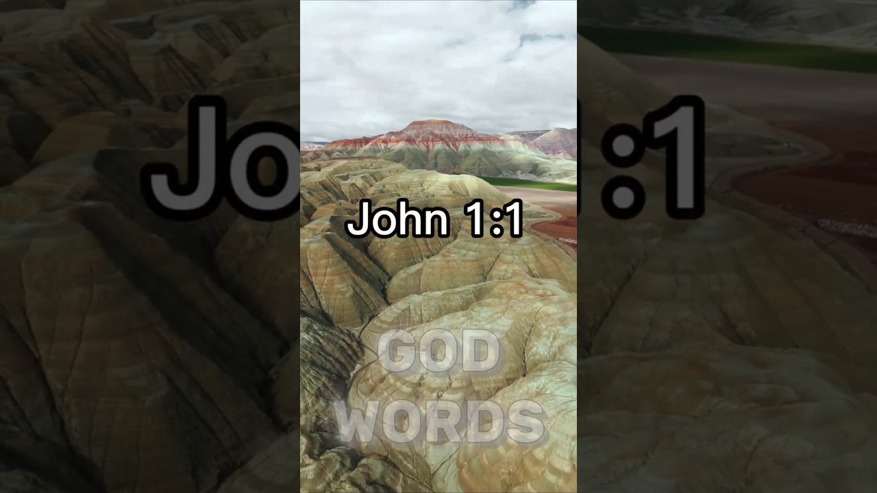 John 1:1. In the beginning was the Word, and the Word was with God, and the Word was God.
