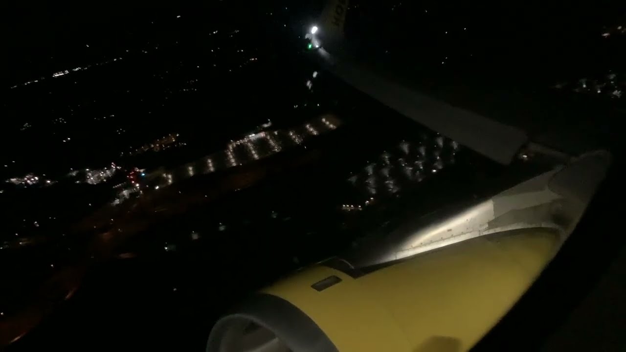 Spirit Airlines - Airbus A320-200, Taxi and takeoff from Pittsburgh PA.