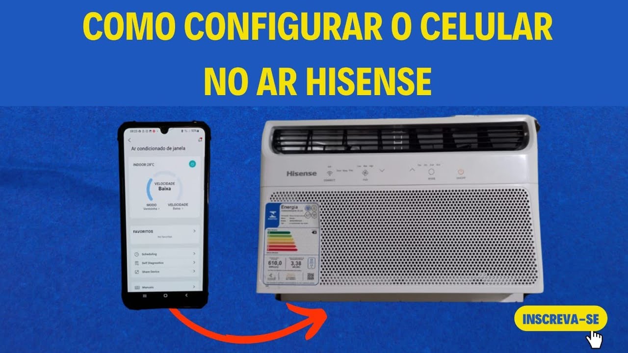 como configurar o celular para controlar o ar condicionado da hisense