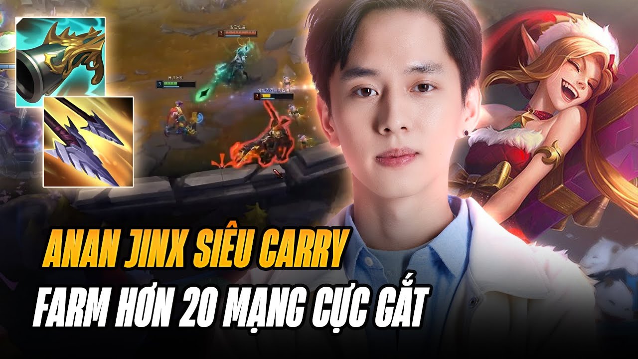 BOY1CHAMP JINX TRUNG QUỐC ANAN COMEBACK RANK HÀN CÙNG MÀN FARM HƠN 20 MẠNG GÁNH TEAM CỰC CHÁY