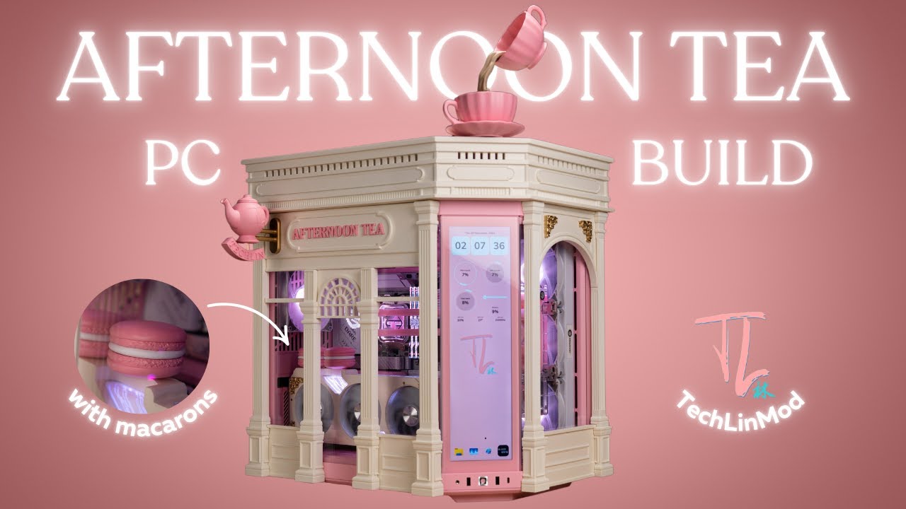 Building the Afternoon Tea PC 🫖🍰 | Hyte Y70 Pink Custom Mod 💖✨